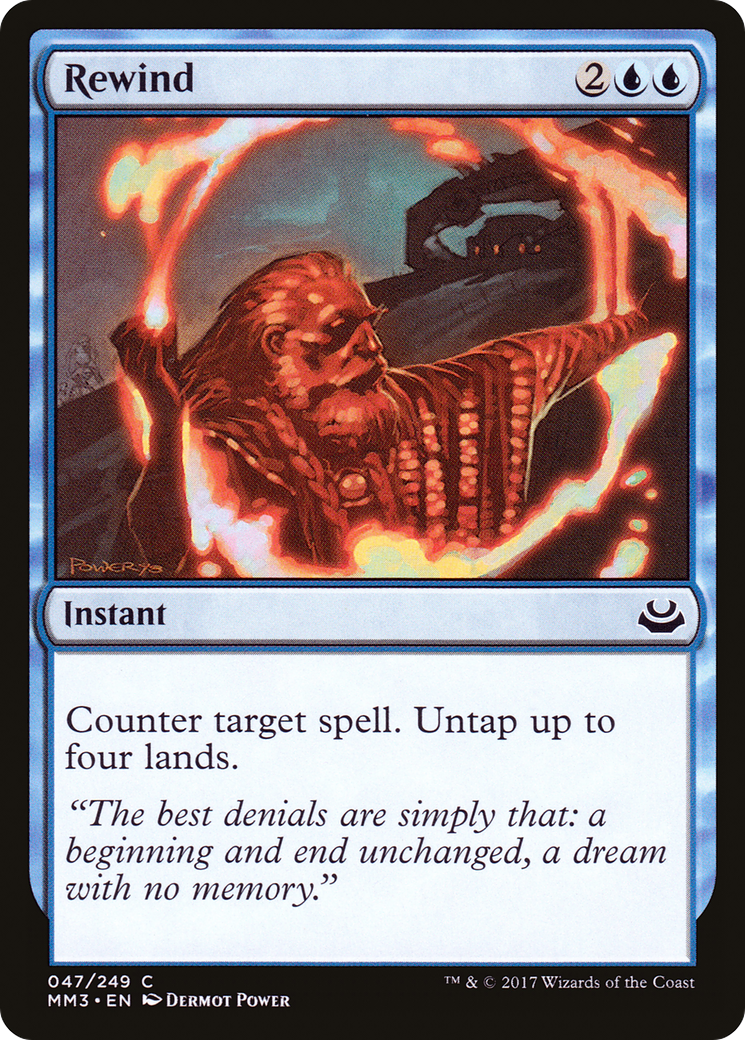 Rewind (MM3-047) [Modern Masters 2017] Foil MTG Single Modern Masters 2017