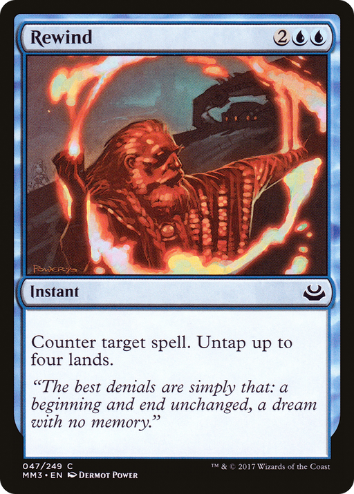 Rewind (MM3-047) [Modern Masters 2017] Foil MTG Single Modern Masters 2017