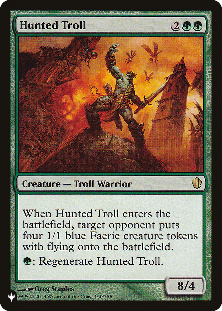 Hunted Troll (LIST-C13-150) [Mystery Booster] The List MTG Single Wizards of the Coast