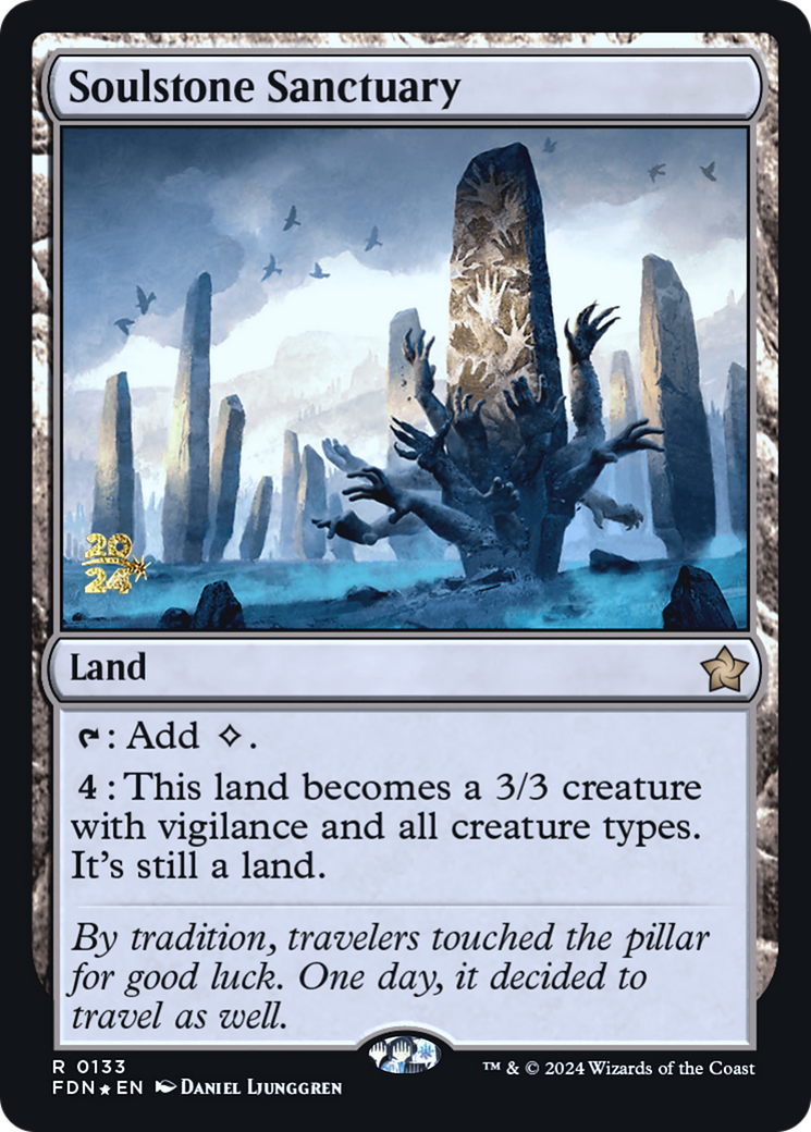 Soulstone Sanctuary (PRE-133) [Foundations Promos] Foil MTG Single Wizards of the Coast