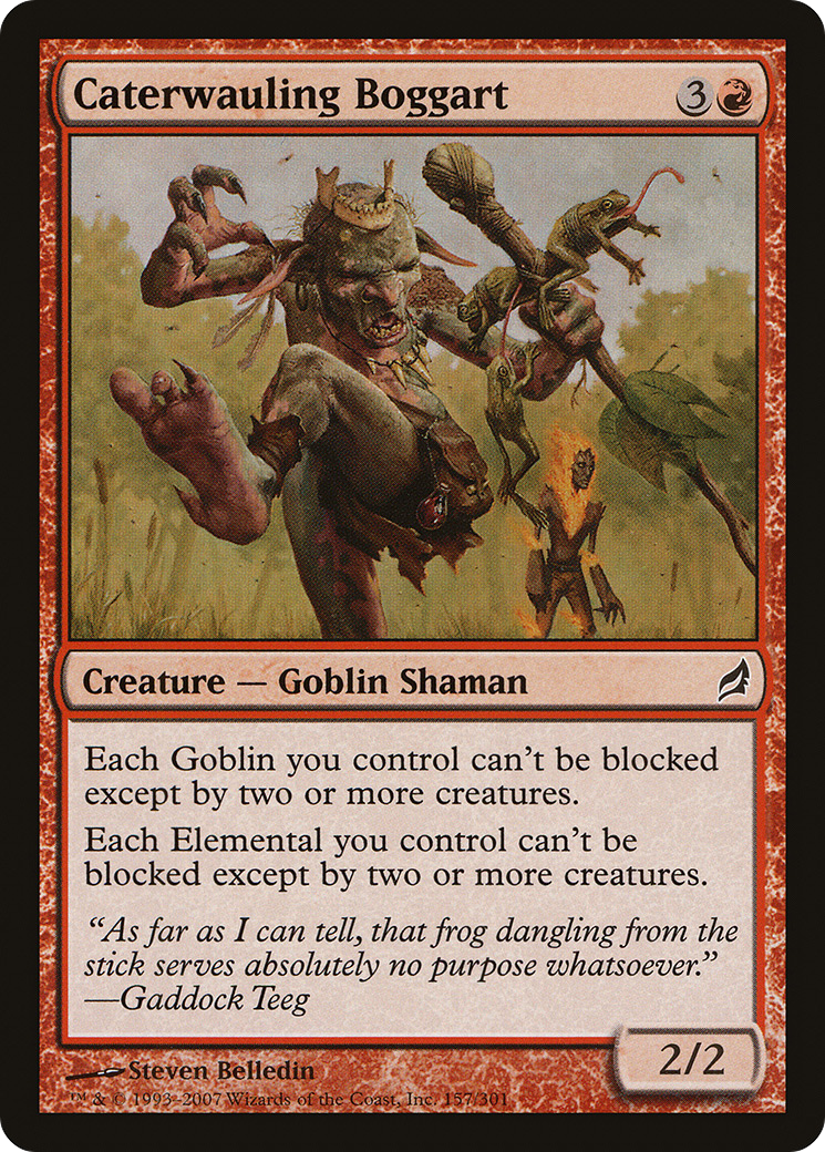 Caterwauling Boggart (LRW-157) [Lorwyn] Foil MTG Single Wizards of the Coast