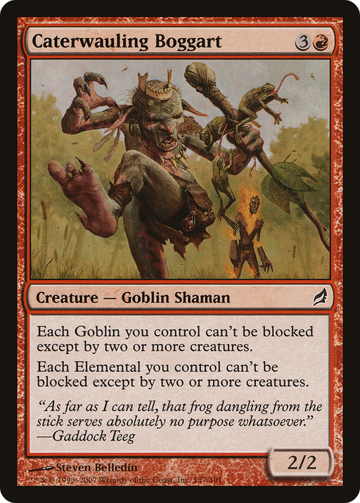 Caterwauling Boggart (LRW-157) [Lorwyn] Foil MTG Single Wizards of the Coast