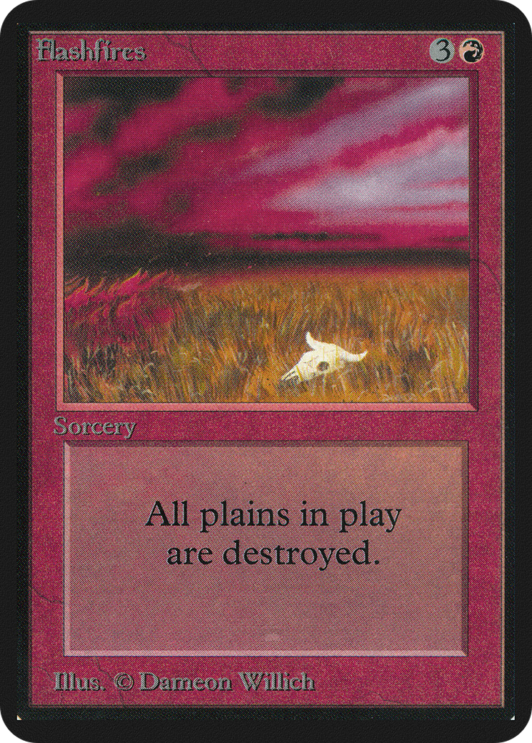 Flashfires (LEA-151) [Oldschool] Limited Edition Alpha MTG Single Wizards of the Coast