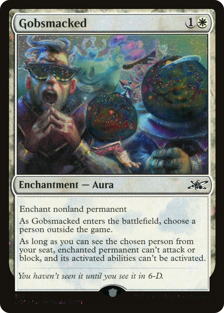Gobsmacked (Galaxy Foil) (UNF-297) [Unfinity] Foil MTG Single Wizards of the Coast
