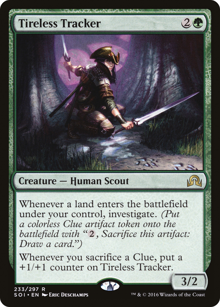 Tireless Tracker (SOI-233) [Shadows over Innistrad] Foil MTG Single Wizards of the Coast