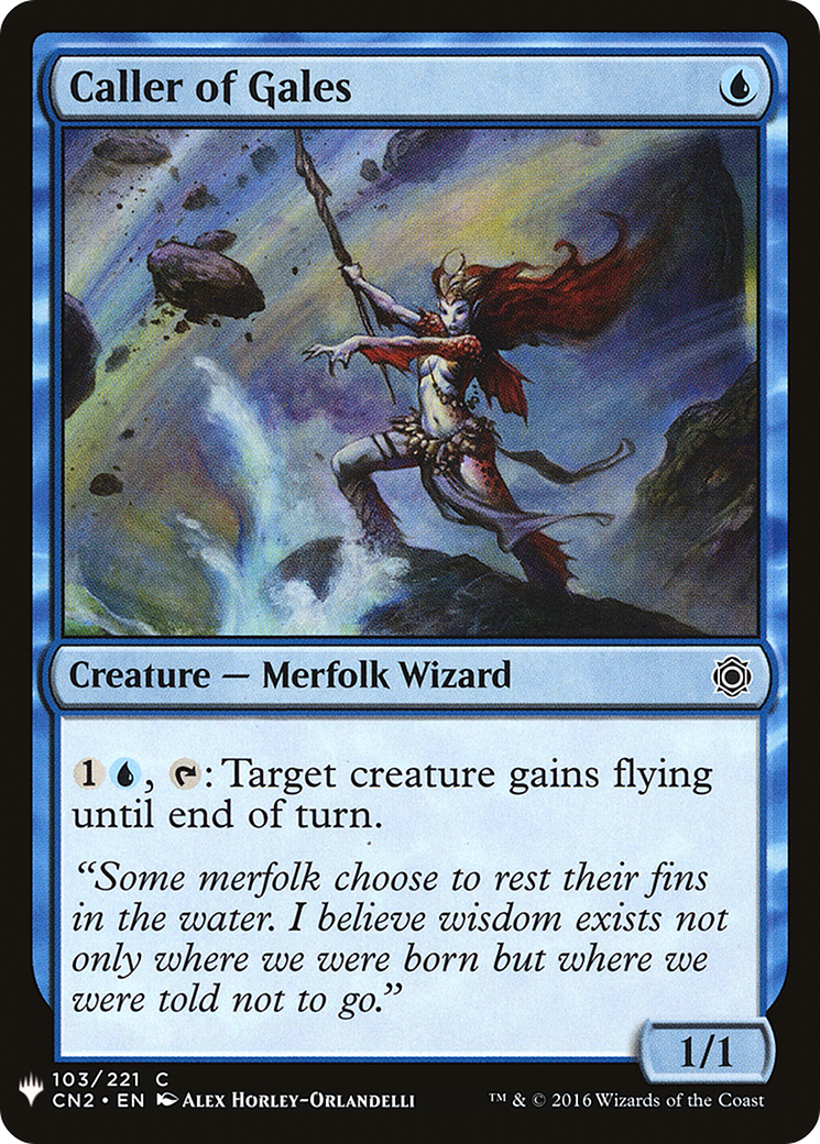 Caller of Gales (LIST-CN2-103) [Mystery Booster] The List MTG Single Wizards of the Coast