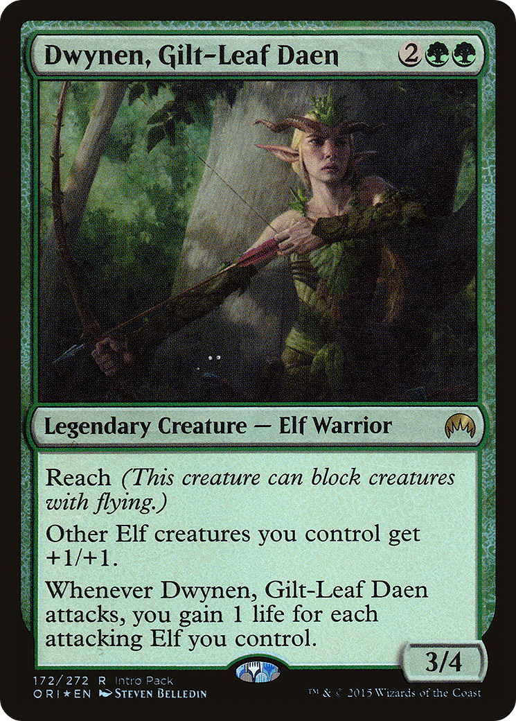 Dwynen, Gilt-Leaf Daen (UMP-172) [Magic Origins Promos] Foil MTG Single Wizards of the Coast