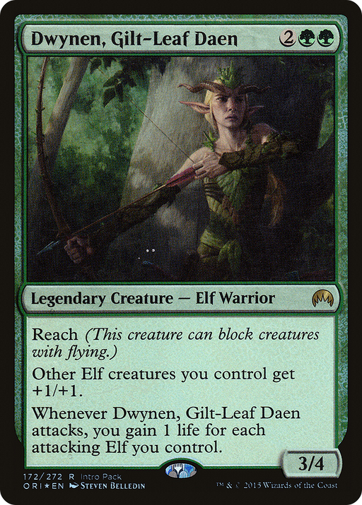Dwynen, Gilt-Leaf Daen (UMP-172) [Magic Origins Promos] Foil MTG Single Wizards of the Coast