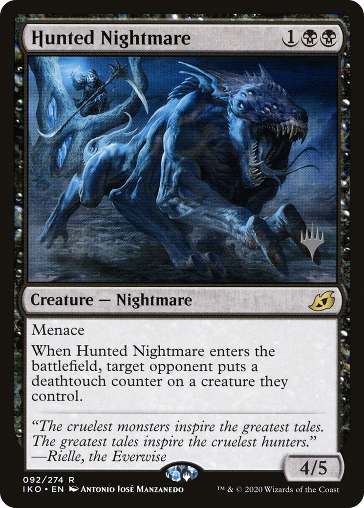 Hunted Nightmare (PPIKO-92P) [Ikoria: Lair of Behemoths Promos] MTG Single Wizards of the Coast