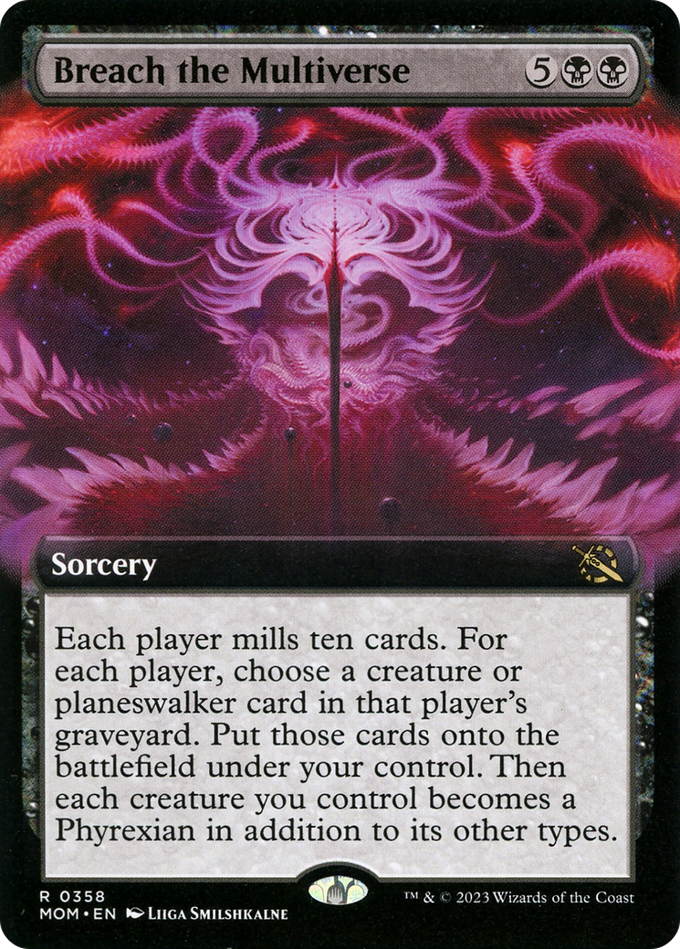 Breach the Multiverse (MOM-358) [March of the Machine] (Extended Art) Foil MTG Single Wizards of the Coast
