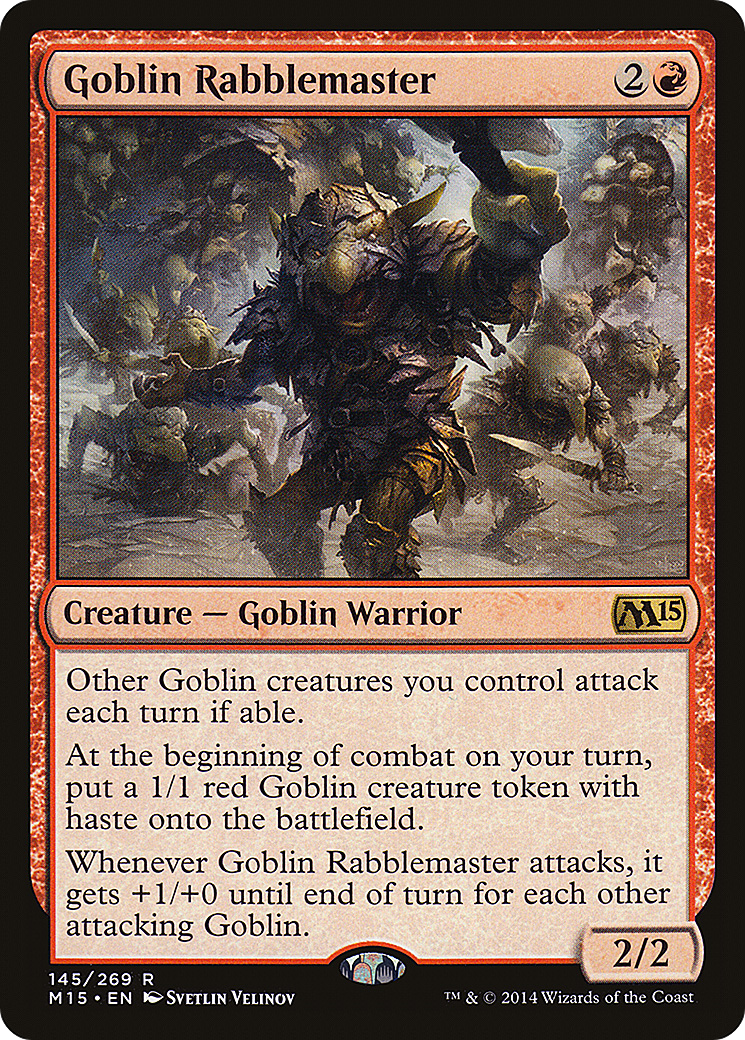 Goblin Rabblemaster (M15-145) [Magic 2015] MTG Single Wizards of the Coast