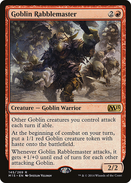 Goblin Rabblemaster (M15-145) [Magic 2015] MTG Single Wizards of the Coast
