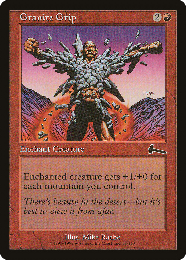 Granite Grip (ULG-081) [Urza's Legacy] MTG Single Wizards of the Coast