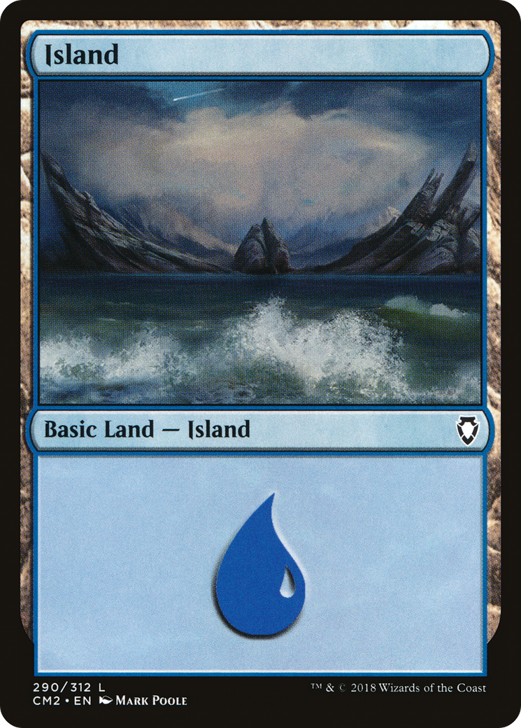 Island (CM2-290) [Commander Anthology Volume II] MTG Single Wizards of the Coast