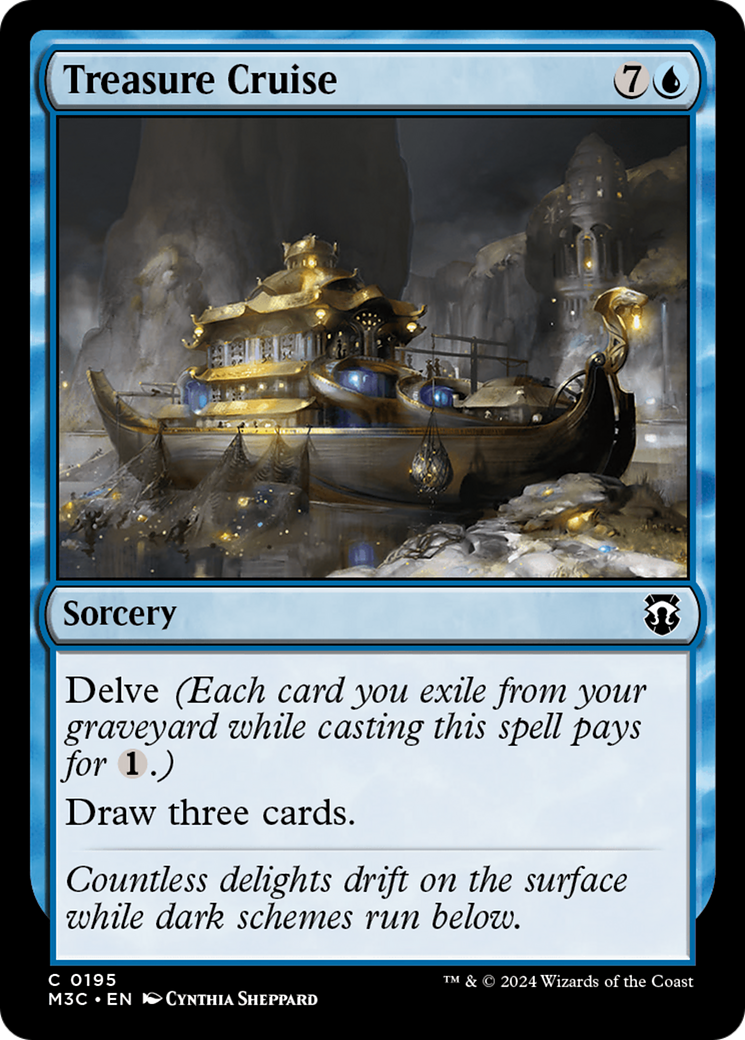 Treasure Cruise (M3C-195) [Modern Horizons 3 Commander] MTG Single Wizards of the Coast