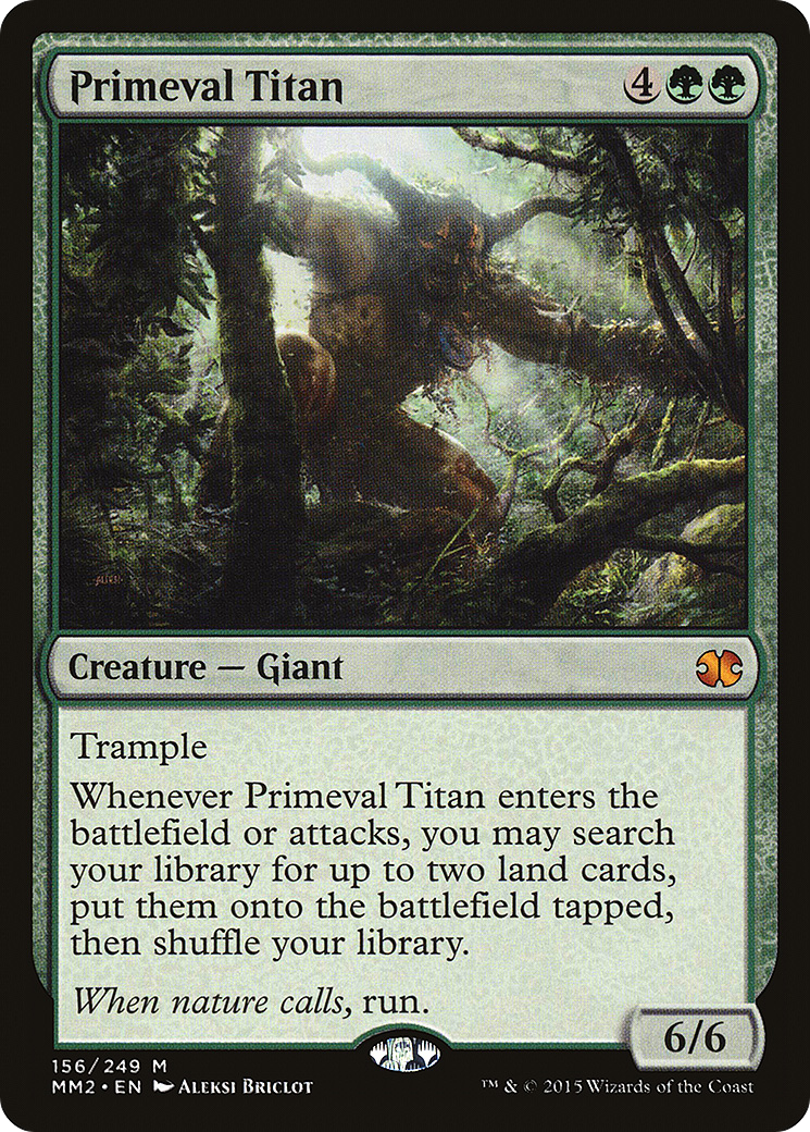 Primeval Titan (MM2-156) [Modern Masters 2015] MTG Single Modern Masters 2015