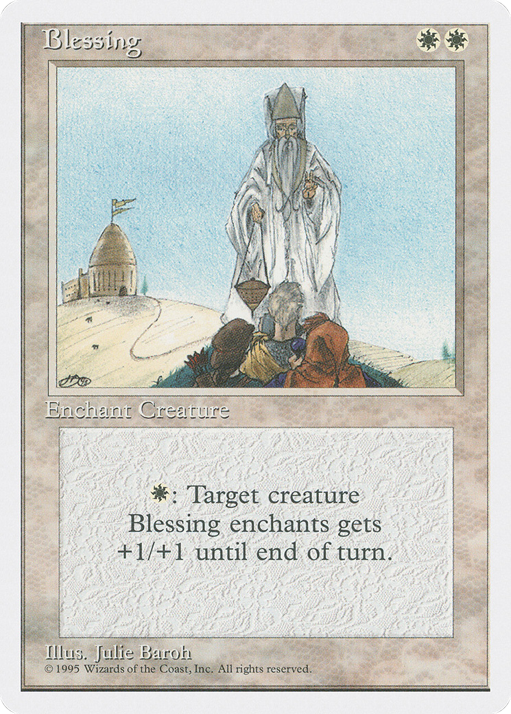 Blessing (4ED-009) [Fourth Edition] MTG Single Wizards of the Coast