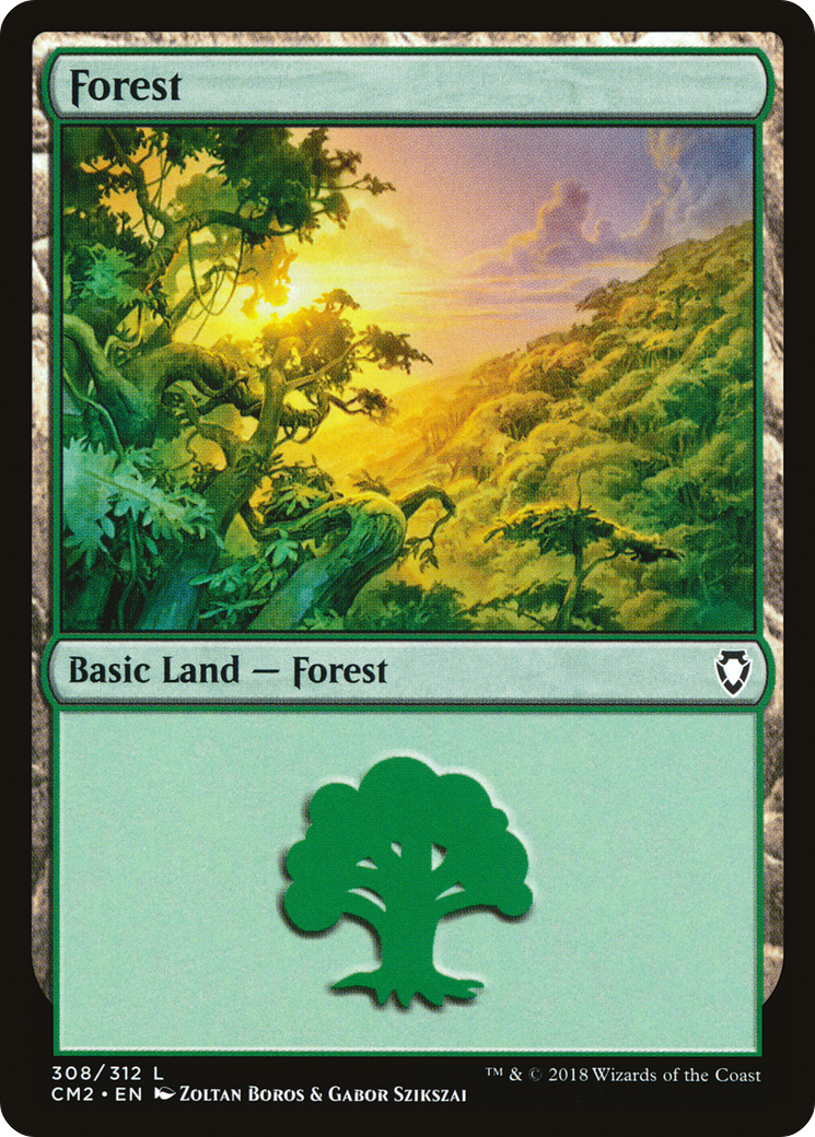 Forest (CM2-308) [Commander Anthology Volume II] MTG Single Wizards of the Coast