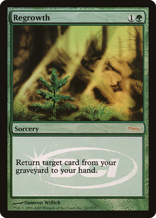 Regrowth (JDG-002) [Misc] Judge Gift Cards 2005 Foil MTG Single Wizards of the Coast