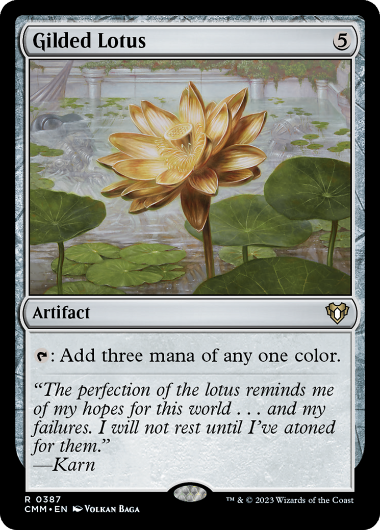 Gilded Lotus (CMM-387) [Commander Masters] Foil MTG Single Wizards of the Coast