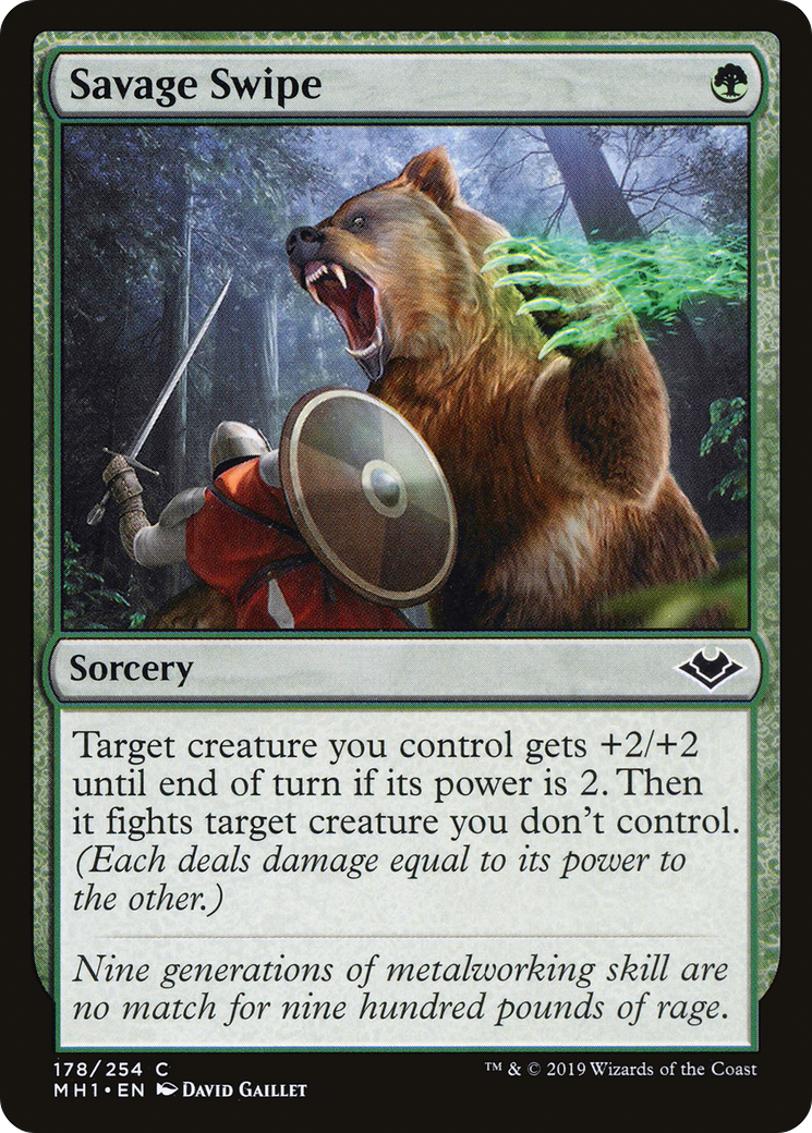 Savage Swipe (MH1-178) [Modern Horizons] MTG Single Modern Horizons