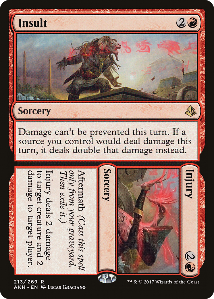 Insult // Injury (AKH-213) [Amonkhet] Foil MTG Single Wizards of the Coast