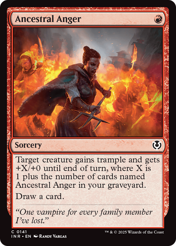 Ancestral Anger (INR-141) [Innistrad Remastered] Foil MTG Single Wizards of the Coast