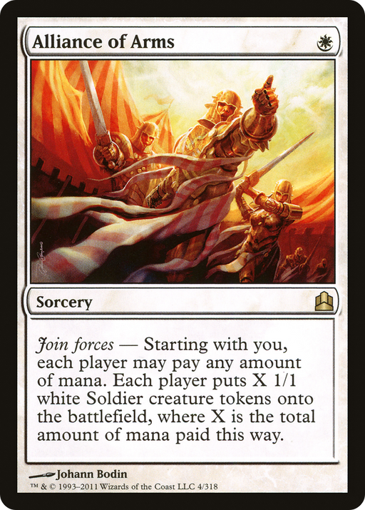 Alliance of Arms (CMD-004) [Commander 2011] MTG Single Wizards of the Coast