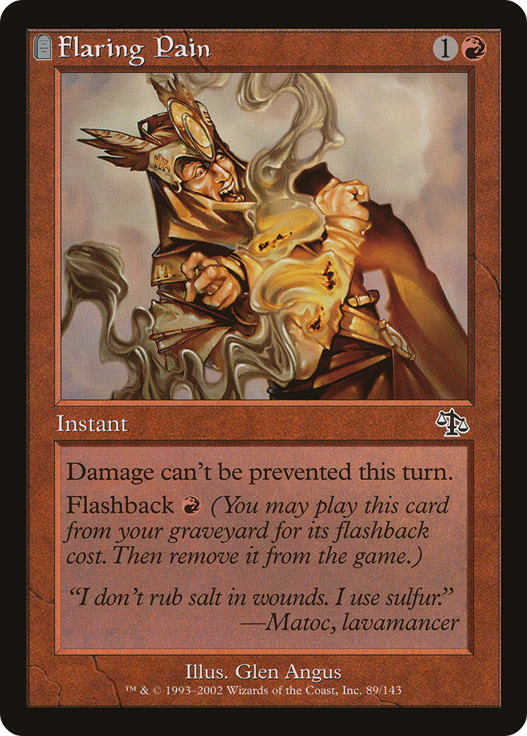Flaring Pain (JUD-089) [Judgment] Foil MTG Single Wizards of the Coast