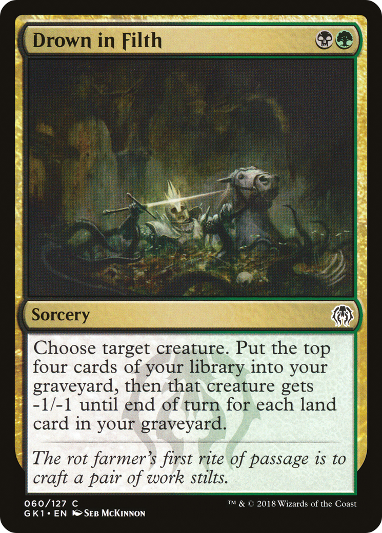 Drown in Filth (GR1-060) [Misc] GRN Guild Kit MTG Single Wizards of the Coast