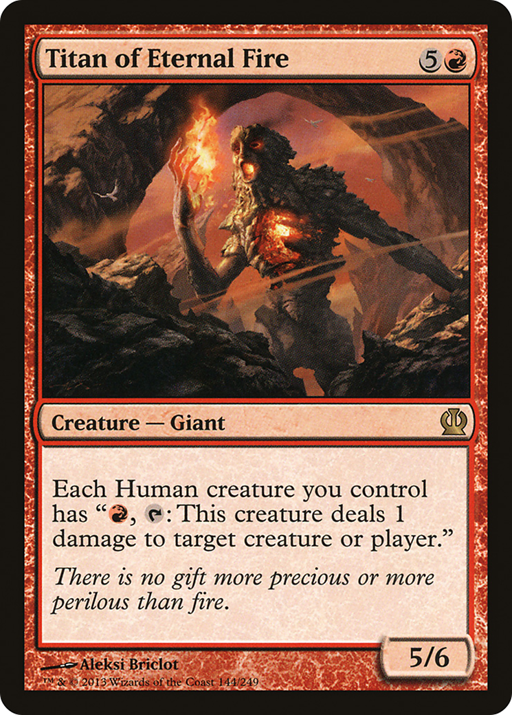 Titan of Eternal Fire (THS-144) [Theros] Foil MTG Single Wizards of the Coast