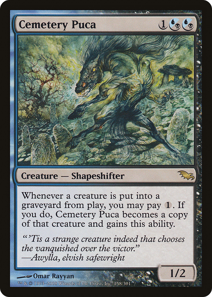 Cemetery Puca (SHM-158) [Shadowmoor] Foil MTG Single Wizards of the Coast
