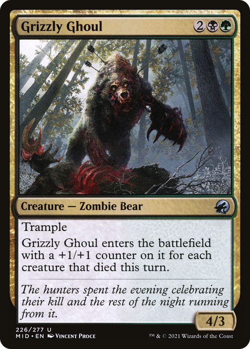 Grizzly Ghoul (MID-226) [Innistrad: Midnight Hunt] MTG Single Wizards of the Coast