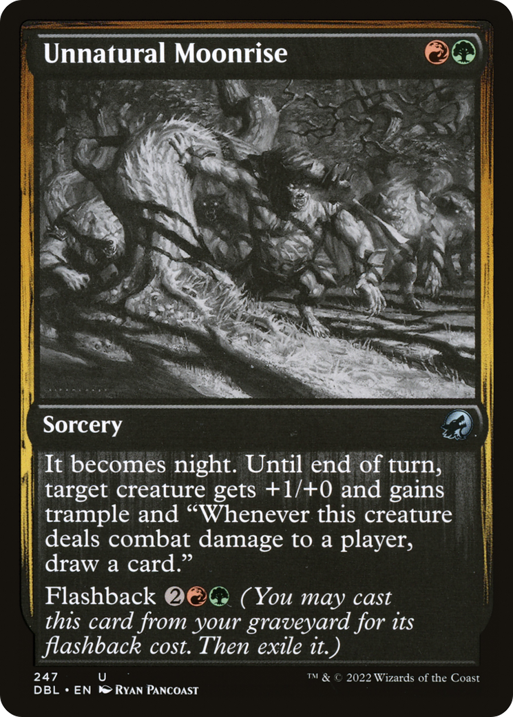 Unnatural Moonrise (DBL-247) [Innistrad: Double Feature] Foil MTG Single Wizards of the Coast