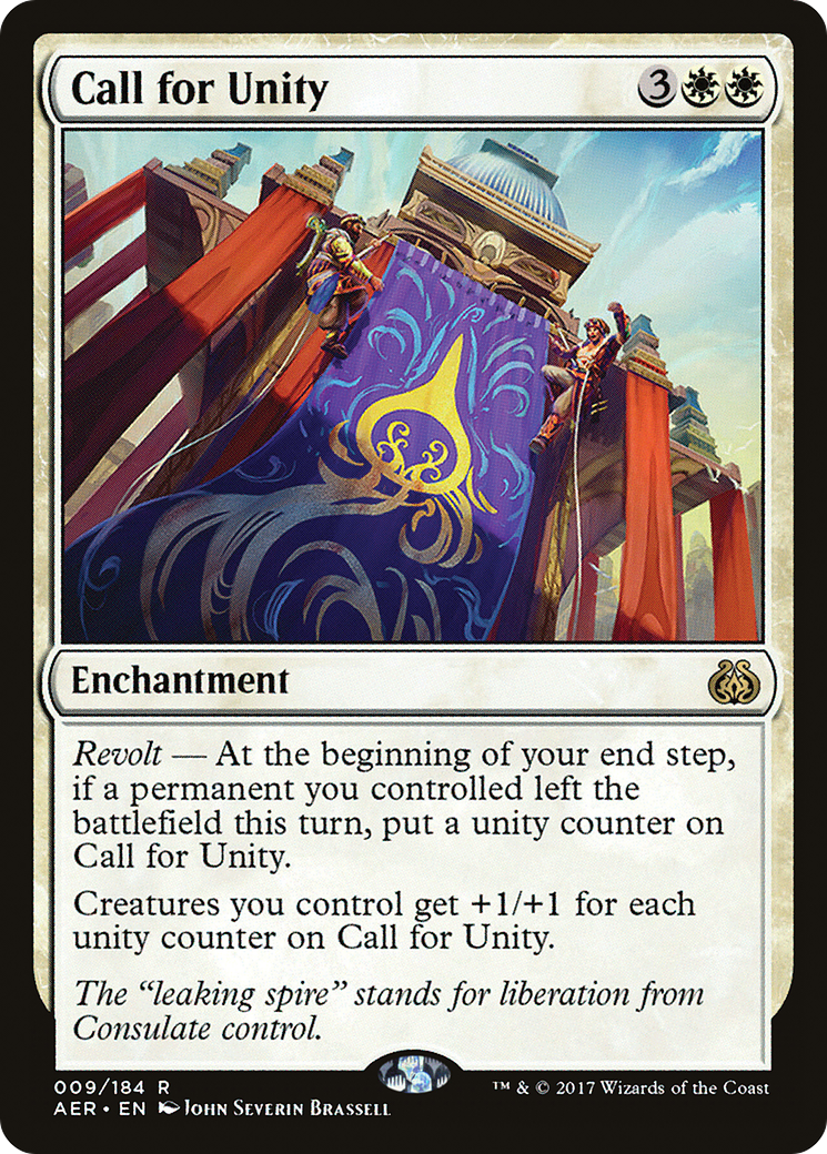 Call for Unity (AER-009) [Aether Revolt] MTG Single Wizards of the Coast