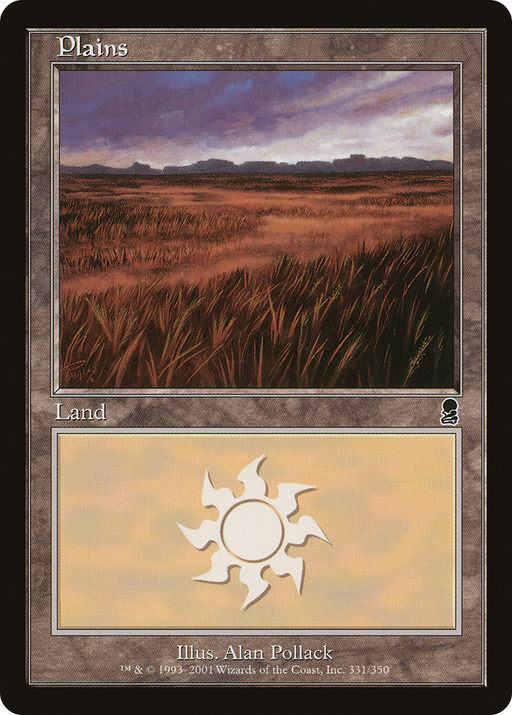 Plains (331) (ODY-331) [Odyssey] Foil MTG Single Wizards of the Coast