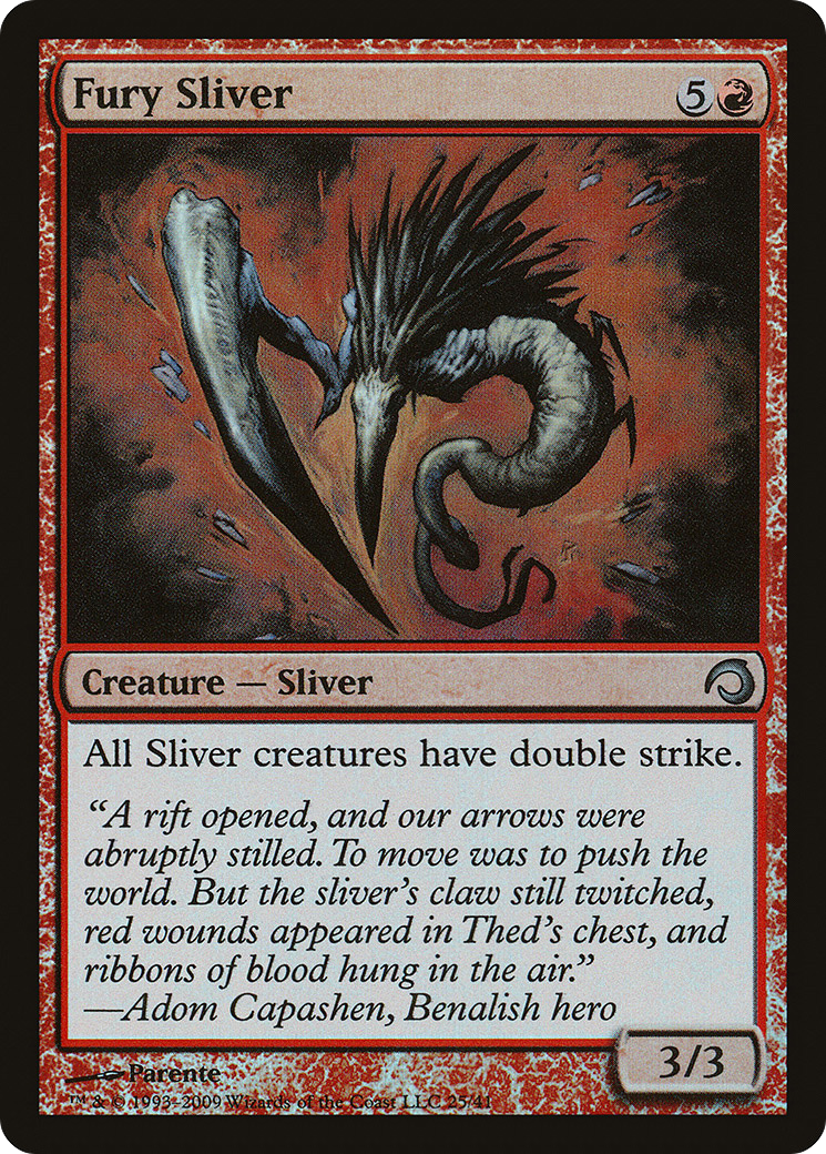 Fury Sliver (PDS-025) [Misc] Premium Deck Series: Slivers Foil MTG Single Wizards of the Coast