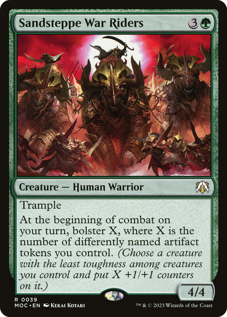 Sandsteppe War Riders (MOC-039) [March of the Machine Commander] MTG Single Wizards of the Coast