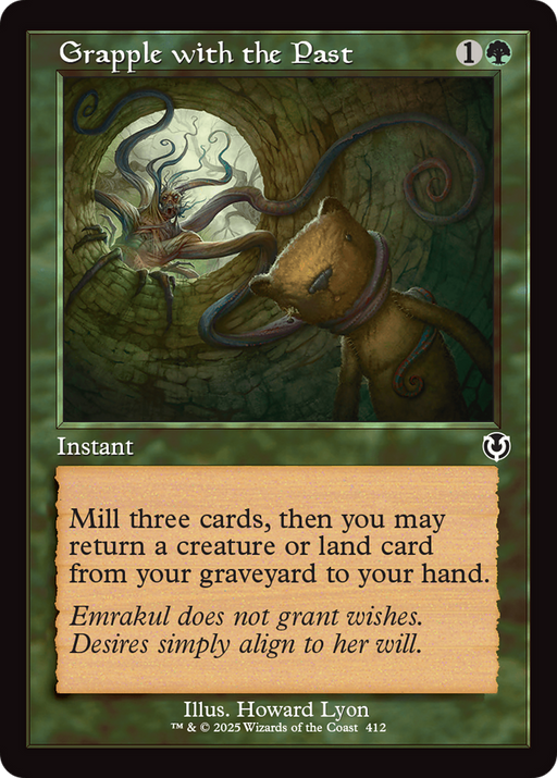 Grapple with the Past (INR-412) [Innistrad Remastered] Foil MTG Single Wizards of the Coast