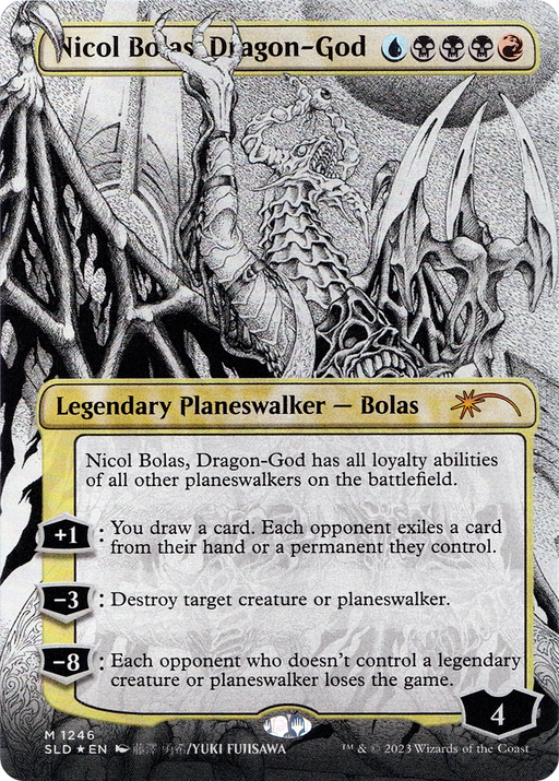 Nicol Bolas, Dragon-God (SLD-1246) [Secret Lair] Drop (Borderless) Foil MTG Single Wizards of the Coast