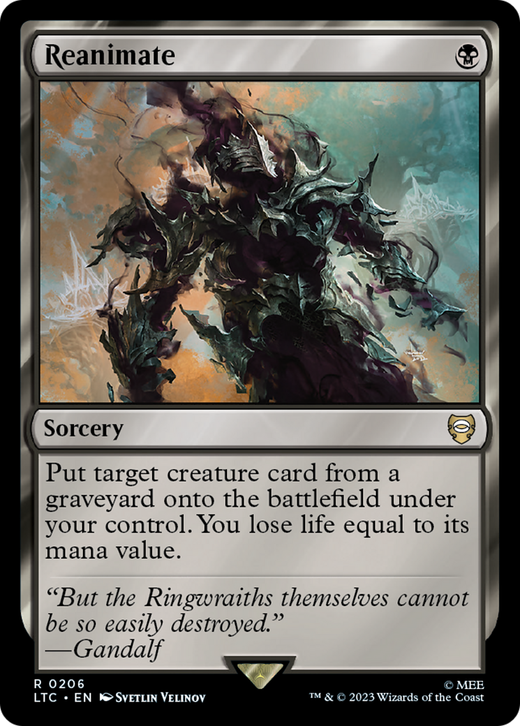 Reanimate (LTC-206) [Tales of Middle-earth Commander] MTG Single Wizards of the Coast