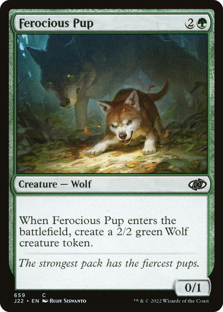 Ferocious Pup (J22-659) [Jumpstart 2022] MTG Single Wizards of the Coast