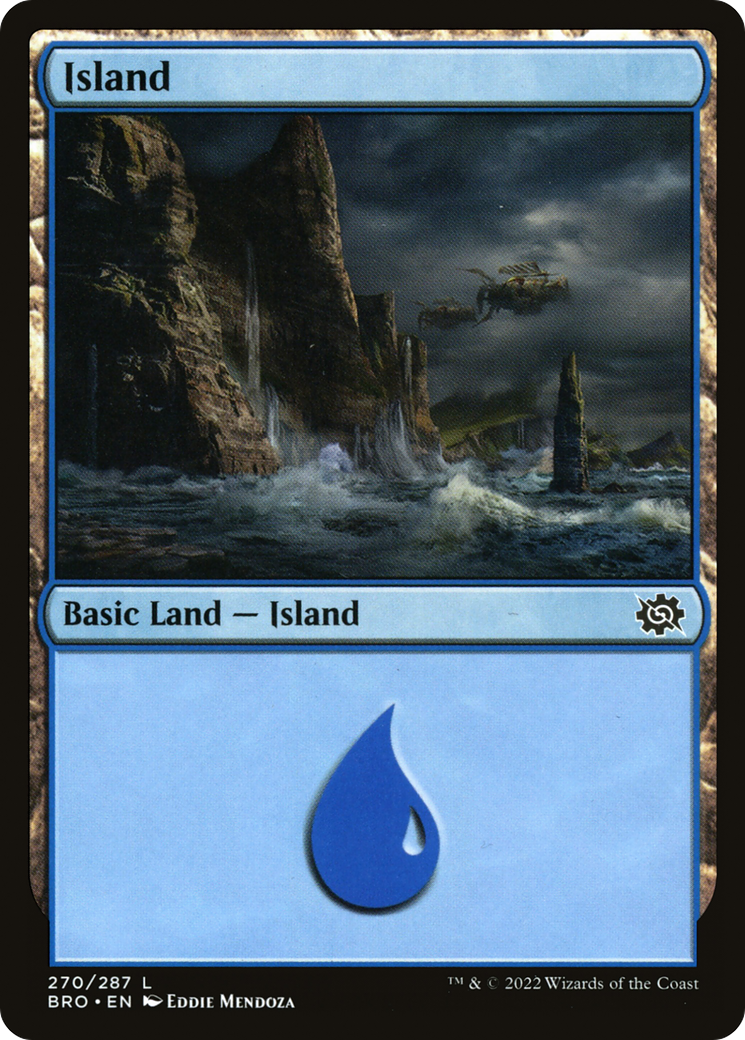Island (270) (BRO-270) [The Brothers' War] Foil MTG Single Wizards of the Coast