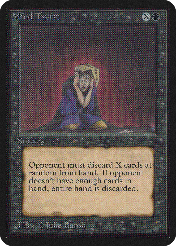 Mind Twist (LEA-115) [Oldschool] Limited Edition Alpha MTG Single Wizards of the Coast