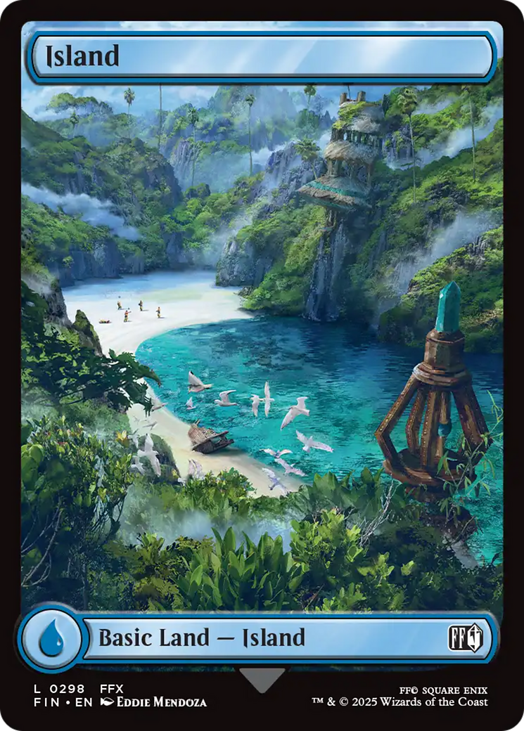 Island (FIN-298) Foil [FINAL FANTASY] MTG Single Wizards of the Coast