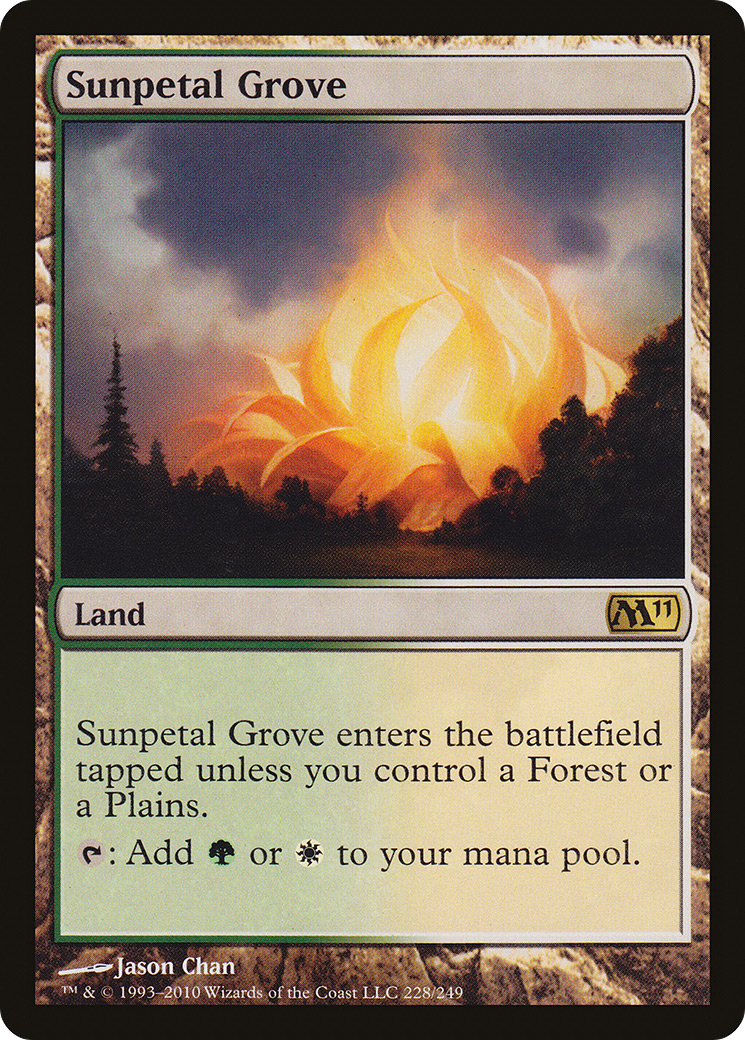 Sunpetal Grove (M11-228) [Magic 2011] Foil MTG Single Wizards of the Coast