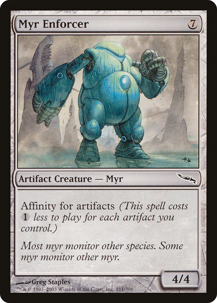 Myr Enforcer (MRD-211) [Mirrodin] MTG Single Wizards of the Coast