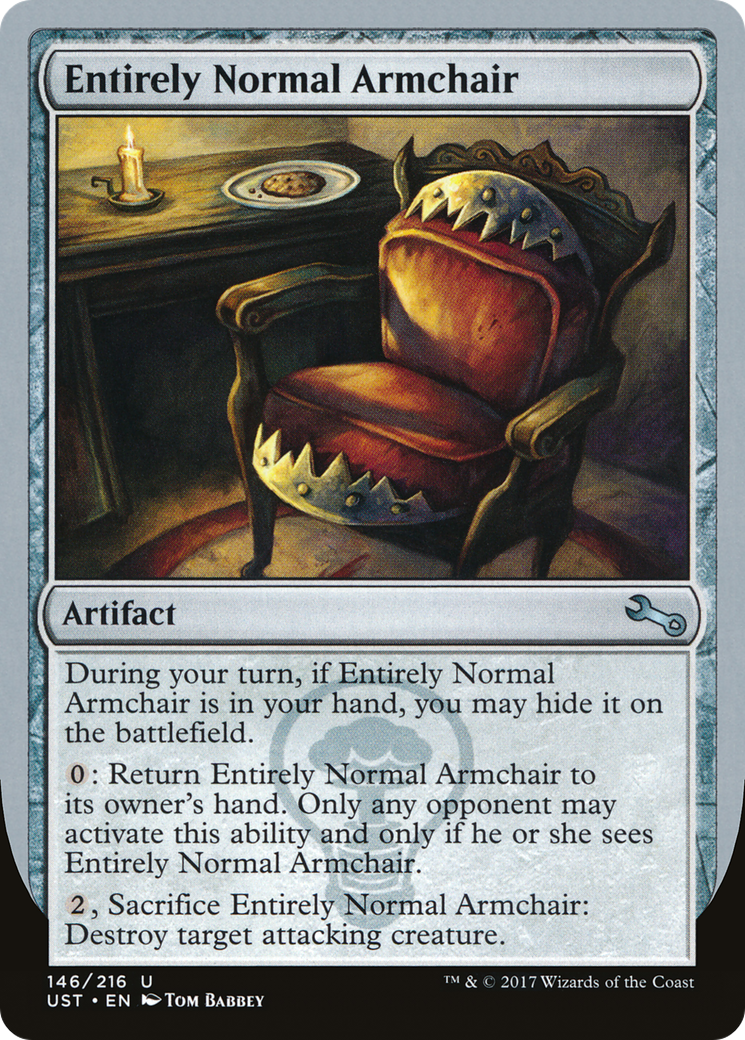 Entirely Normal Armchair (UST-146) [Unstable] Foil MTG Single Wizards of the Coast