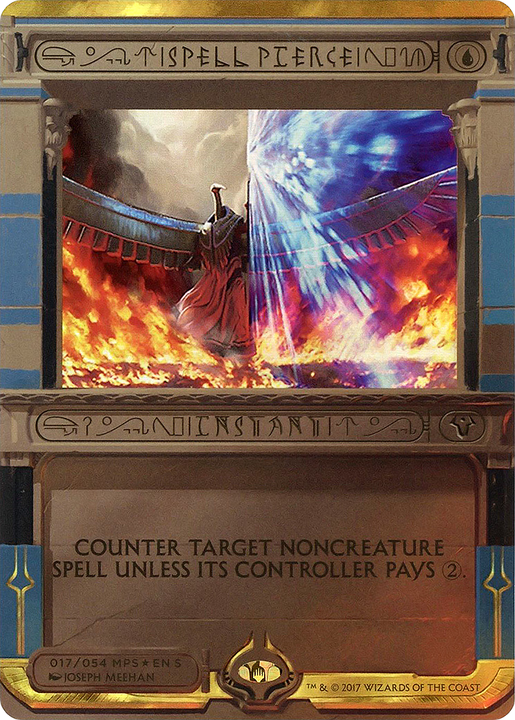 Spell Pierce (MPS2-017) [Amonkhet Invocations] (Borderless) Foil MTG Single Wizards of the Coast