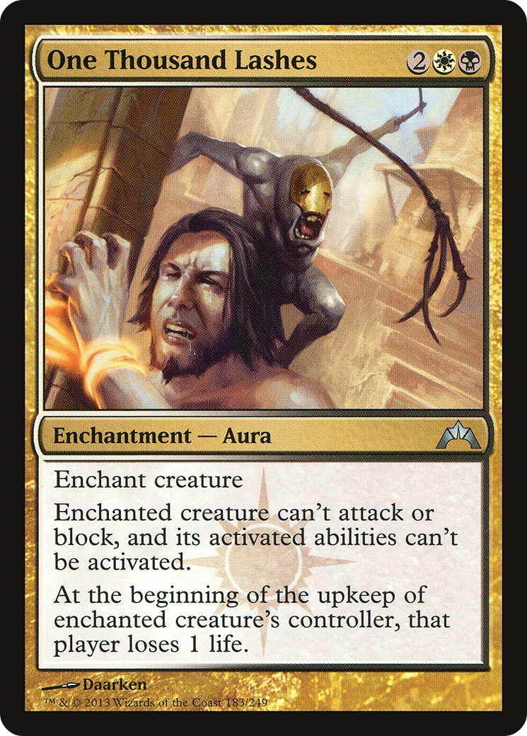 One Thousand Lashes (GTC-183) [Gatecrash] Foil MTG Single Wizards of the Coast